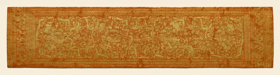 Illumination, folio 1 (recto) from a Kammavacha: Buddhist ordination text, by Unknown artist
