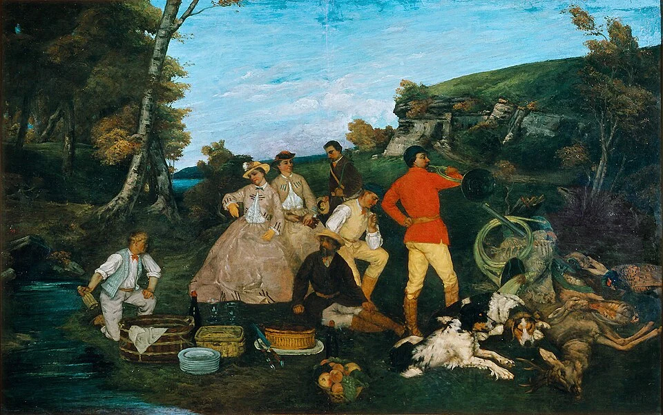 Breakfast at the Hunt, by Gustave Courbet