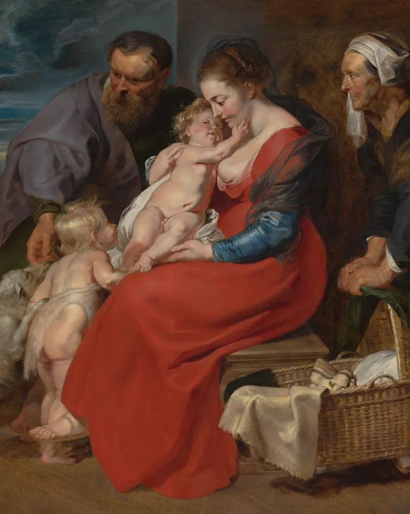 The Holy Family with Saints Elizabeth and John the Baptist, by Peter Paul Rubens
