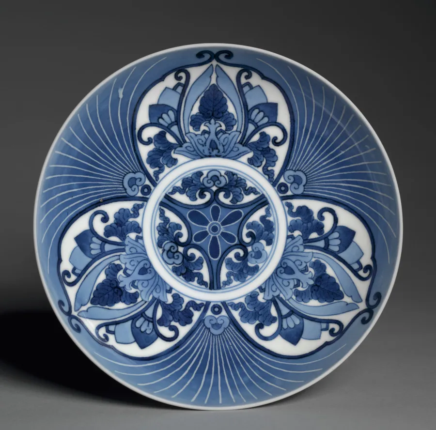 Dish with Ginkgo Leaves, by Unknown artist