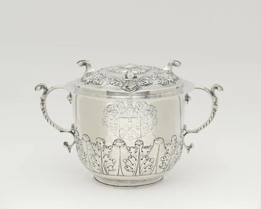 Two-Handled Covered Cup, by Cornelius Kierstede