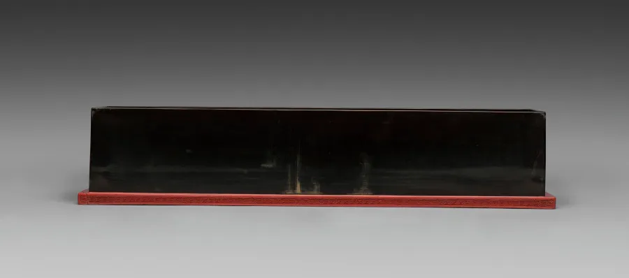 Base for a Carved Lacquer Scroll Box, by Unknown artist