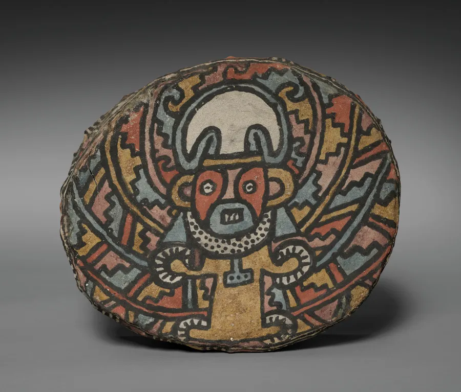 Painted Drum, by Unknown artist