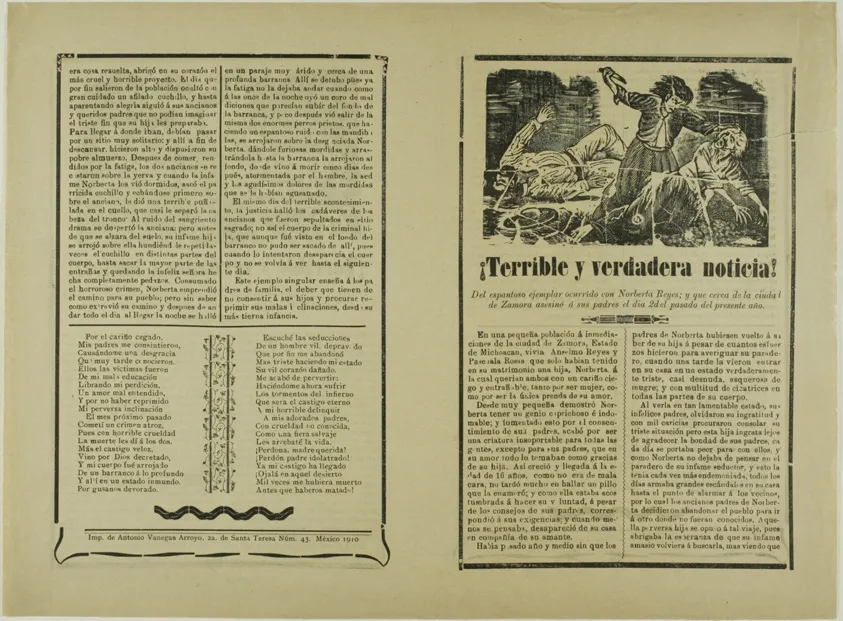 ¡Terrible y verdadera noticia! (Terrible and Real News!), by José Guadalupe Posada