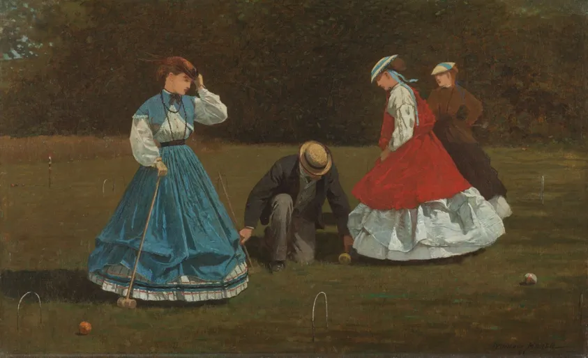 Croquet Scene, by Winslow Homer