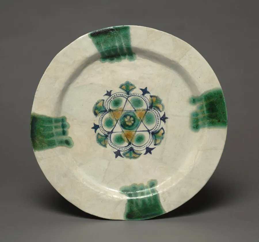 Dish with Splashes of Green, by Unknown artist