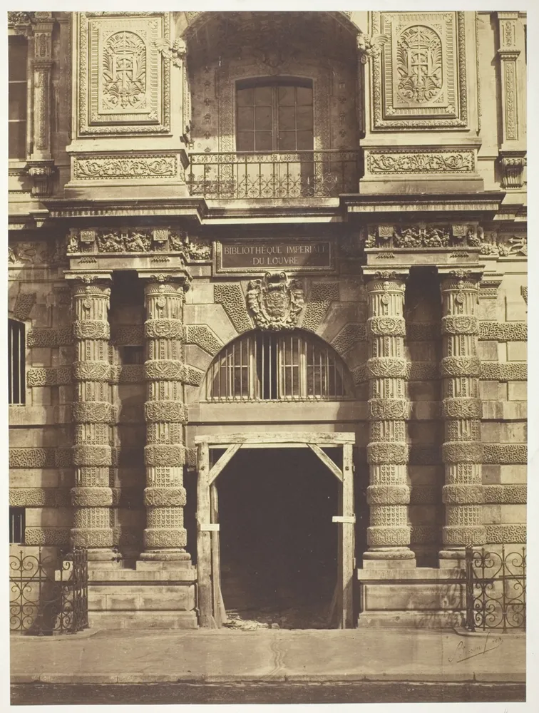 Bibliothèque Imperial du Louvre, Paris, by Bisson Frères