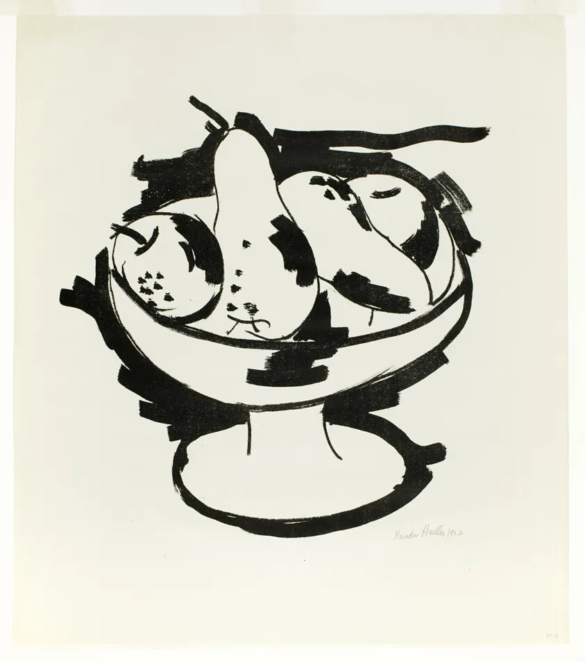 Bowl of Fruit, by Marsden Hartley