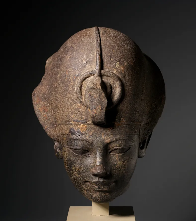 Head of Amenhotep III Wearing the Blue Crown, by Unknown artist