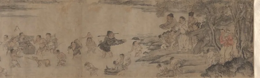 Yang Pu Moving His Family, by Unknown artist