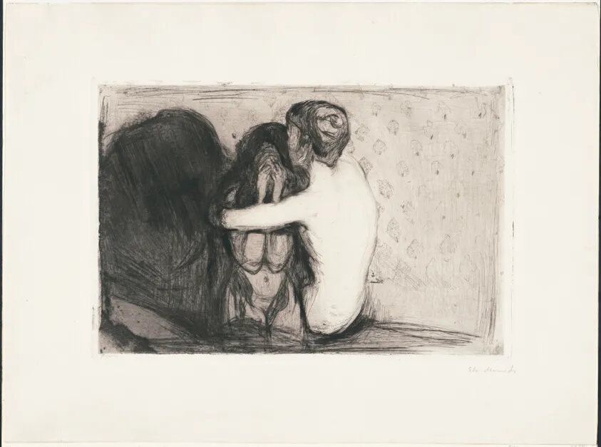 Consolation, by Edvard Munch