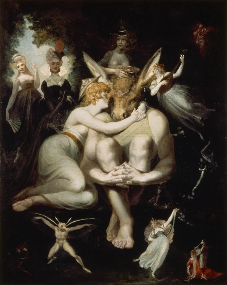 Titania Caressing Bottom with a Donkey's Head, by Henry Fuseli