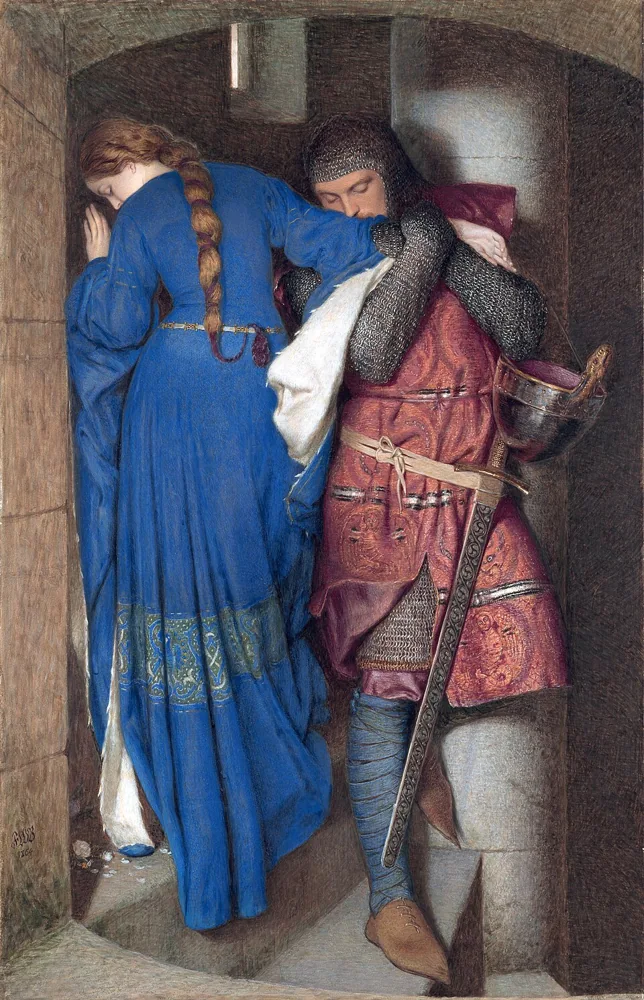 The Meeting on the Turret Stairs, by Frederick William Burton