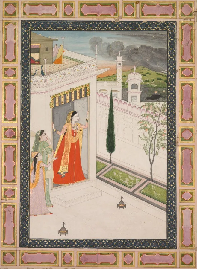 Augury of the crow (Vasakasajja Nayika), by Unknown artist