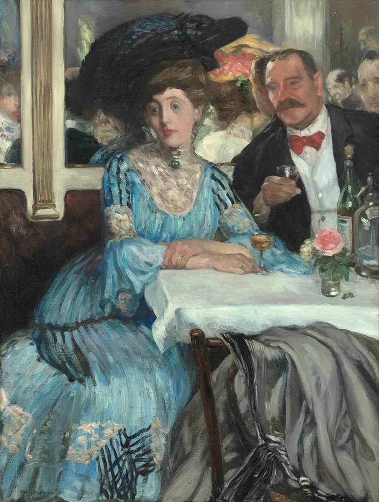 At Mouquin's, by William James Glackens