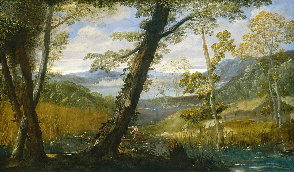 River Landscape, by Annibale Carracci