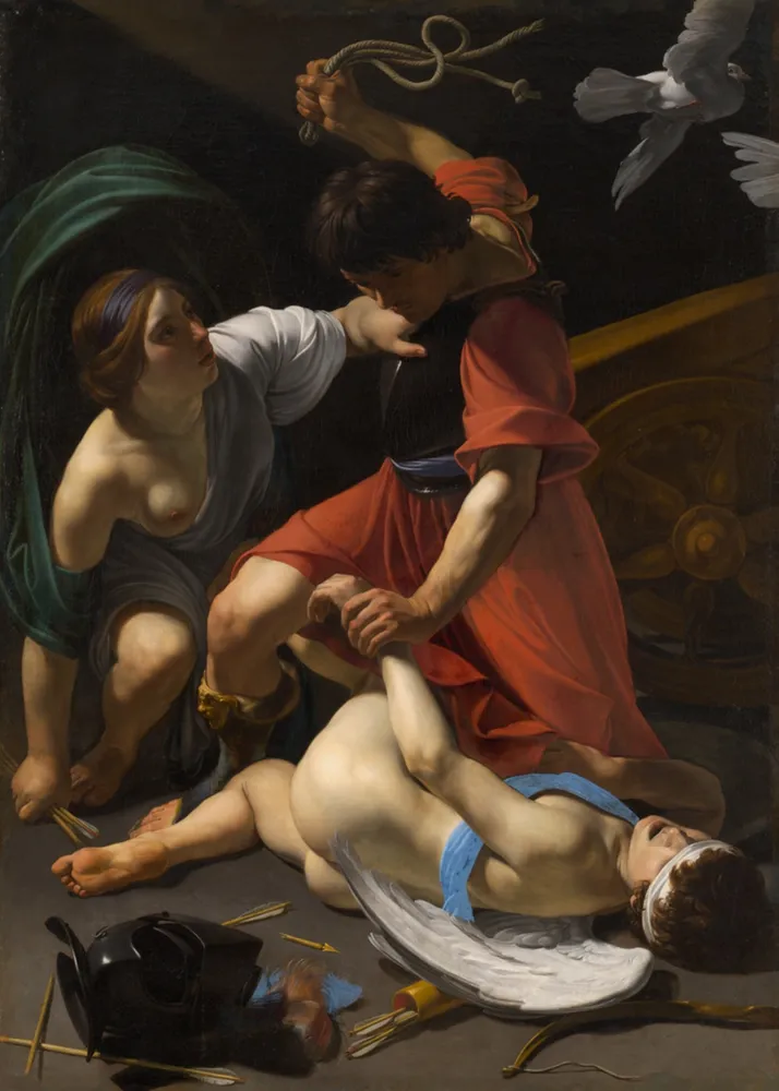 Cupid Chastised, by Bartolomeo Manfredi