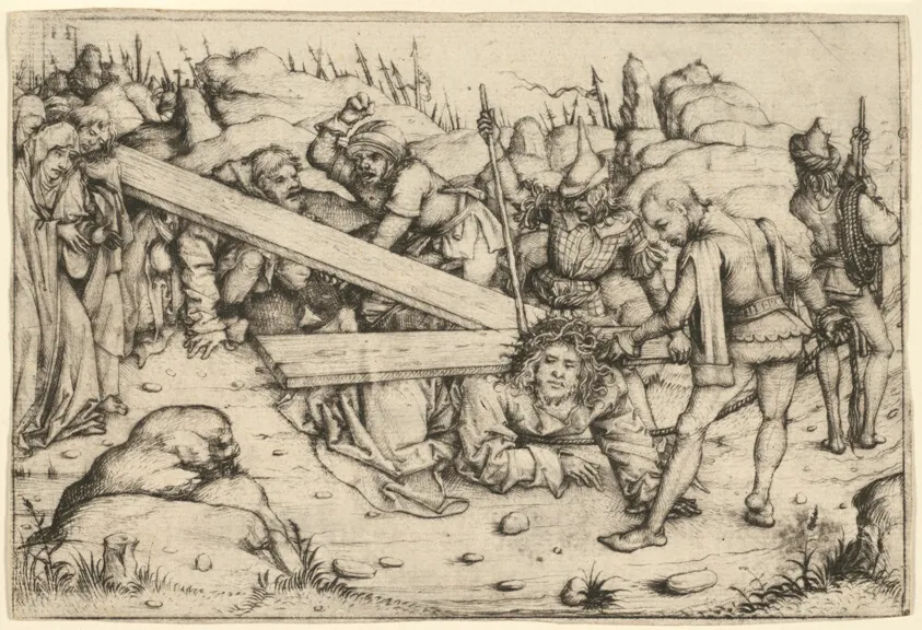 The Road to Calvary, by Master of the Housebook