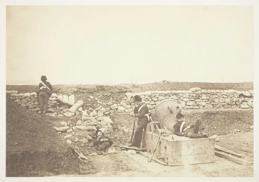 A Quiet Day in the Mortar Battery, by Roger Fenton