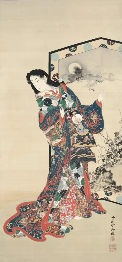 Hell Courtesan, by Kawanabe Kyōsai
