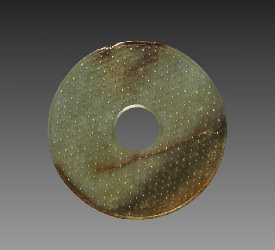 Ceremonial Disk with Grain Pattern (Bi), by Unknown artist