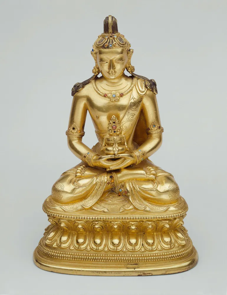 Buddha Amitayus Holding a Vase of Longevity (Kalasa), by Unknown artist
