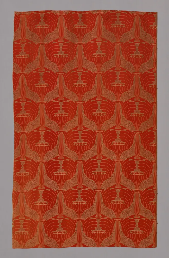 Mohnköpfe (Poppyheads) (Dress or Furnishing Fabric), by Koloman (Kolo) Moser