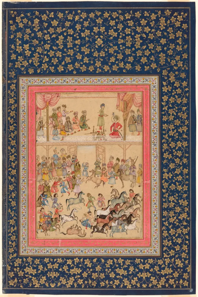 Royal Horse Inspection, by 'Aliquli Jabbadar