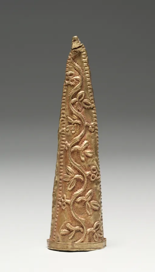 Knife-sheath tip (sika boha), by Unknown artist
