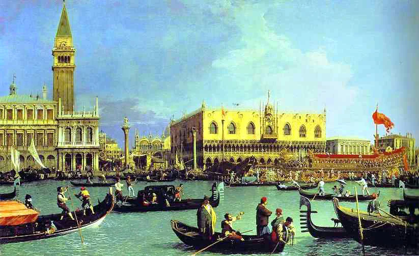 Return of the Bucintoro to the Molo on Ascension Day, by Canaletto