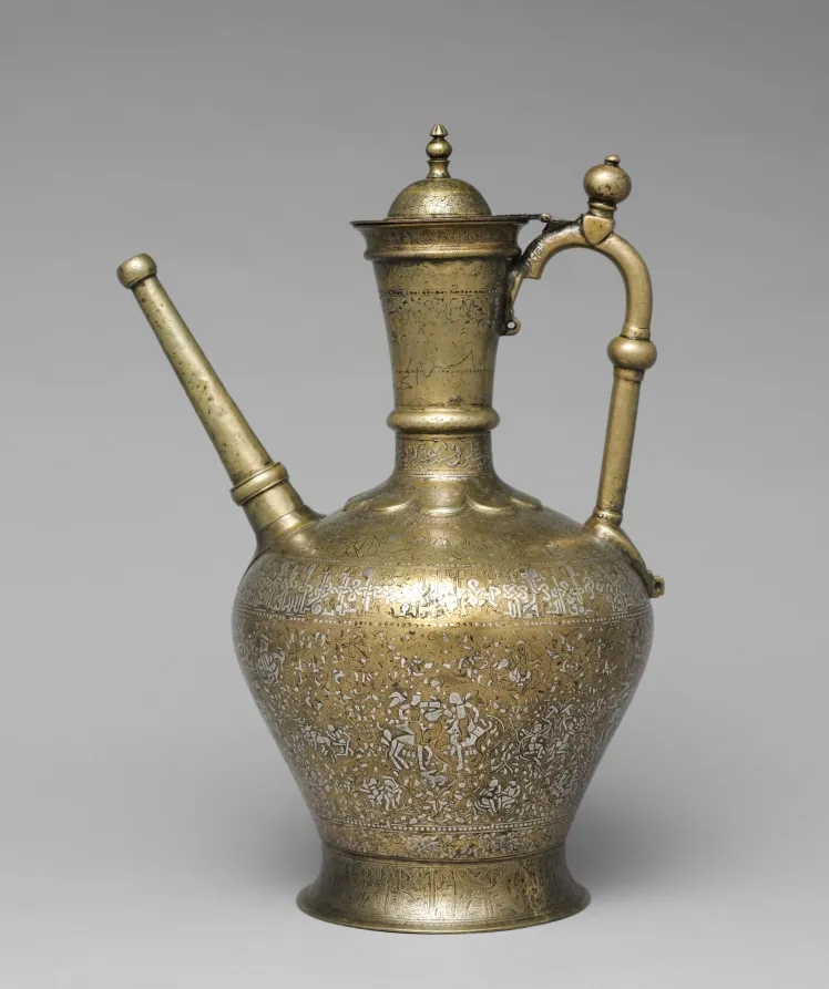 Luxury Ewer Extending Good Fortune to the Owner, by Ahmad al-Dhaki al-Mawsili