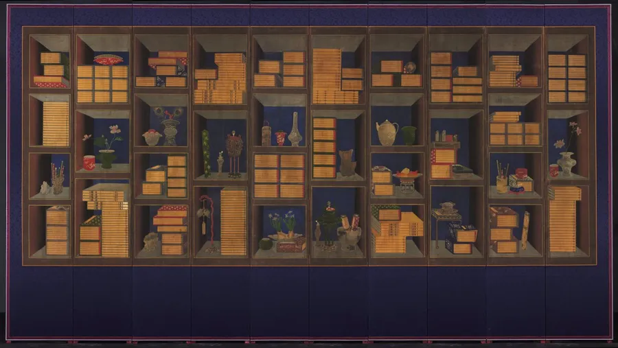 Books and Scholars’ Accoutrements, by Yi Taek-gyun