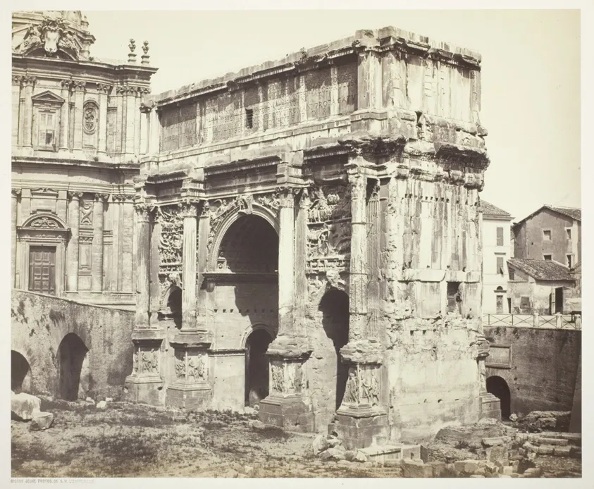 Arc de Septime Sévère, Rome, by Bisson Frères