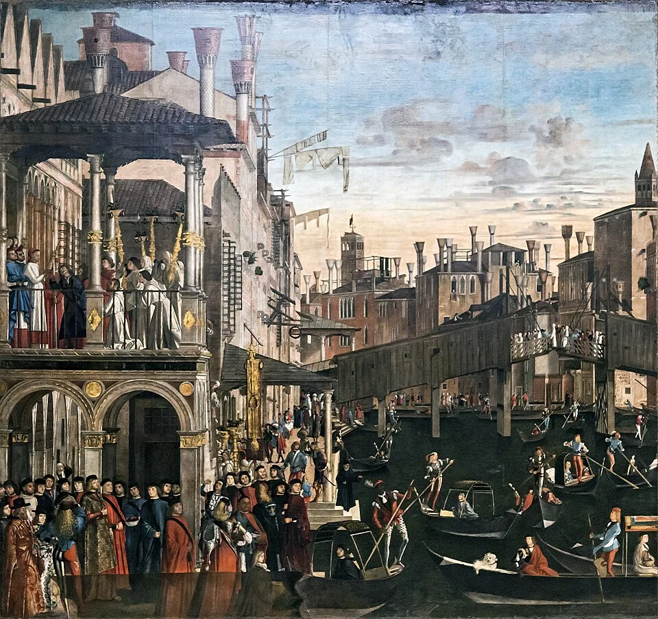 Miracle of the Relic of the Cross at the Ponte di Rialto, by Vittore Carpaccio