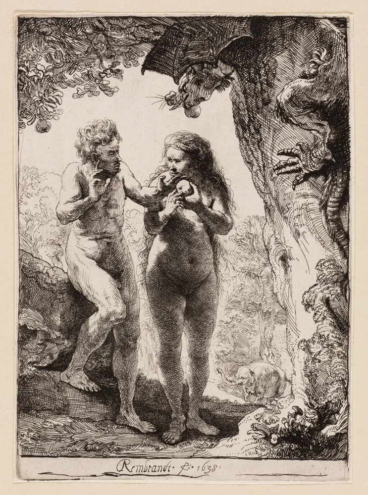 Adam and Eve, by Rembrandt van Rijn