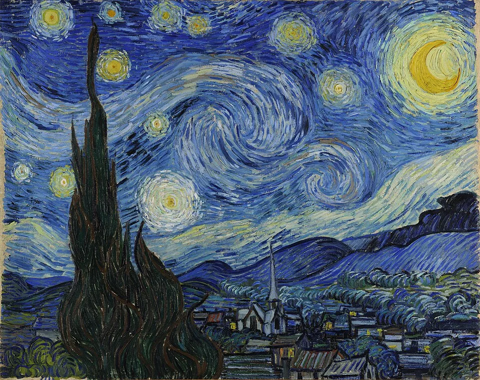 The Starry Night, by Vincent van Gogh