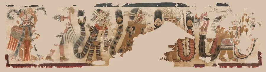 Cloth with Procession of Figures, by Unknown artist