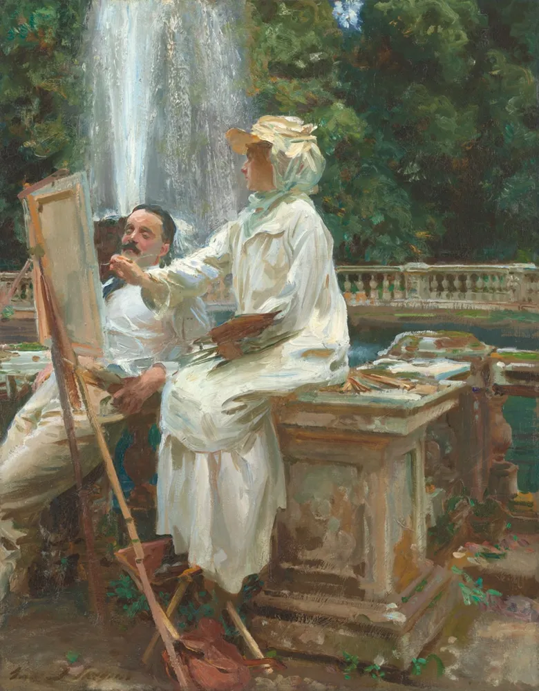 The Fountain, Villa Torlonia, Frascati, Italy, by John Singer Sargent