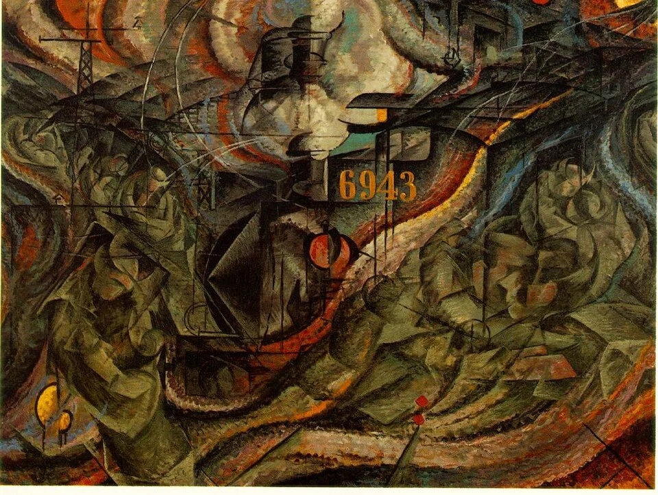 The Farewells, by Umberto Boccioni