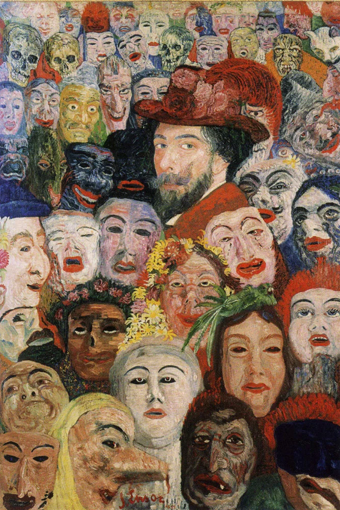 Self-portrait with Masks, by James Ensor