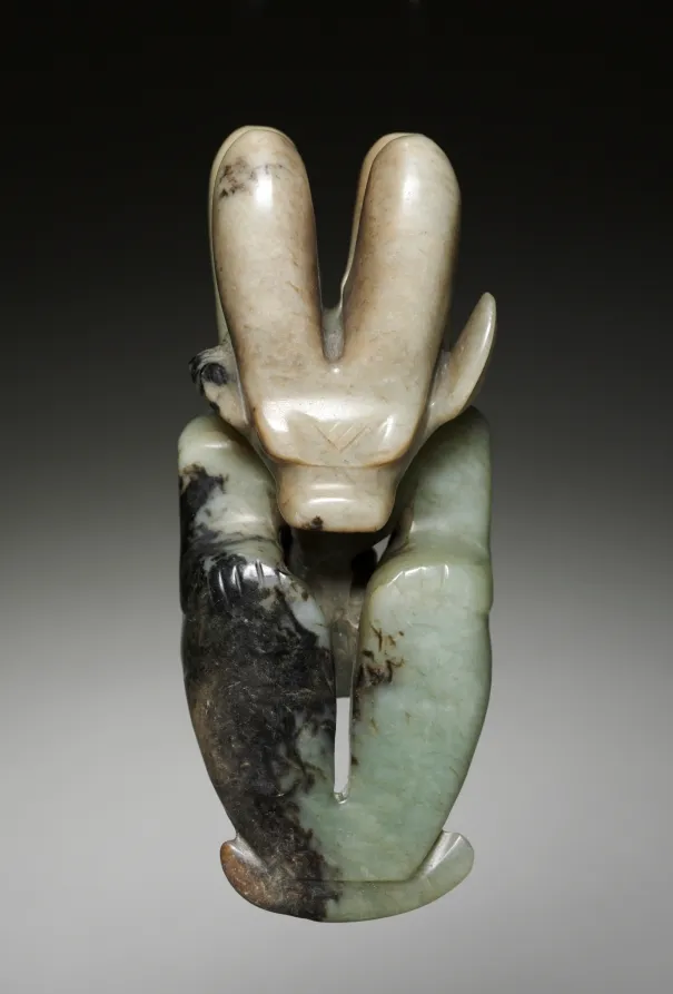 Amulet in the Form of a Seated Figure with Bovine Head, by Unknown artist