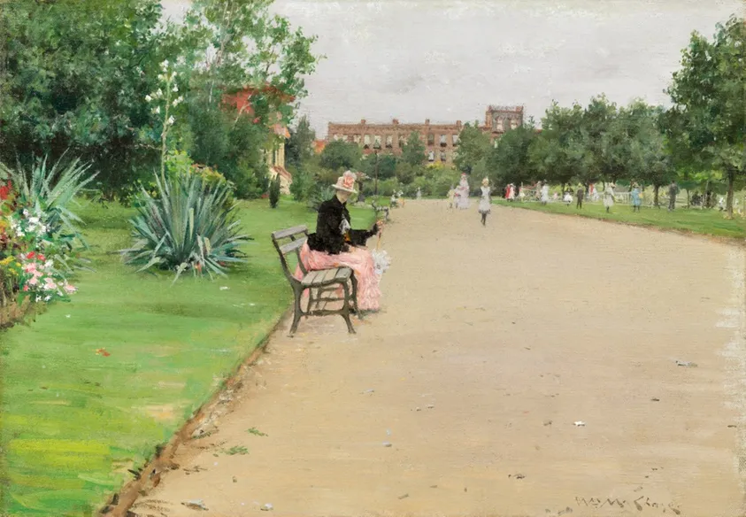 A City Park, by William Merritt Chase