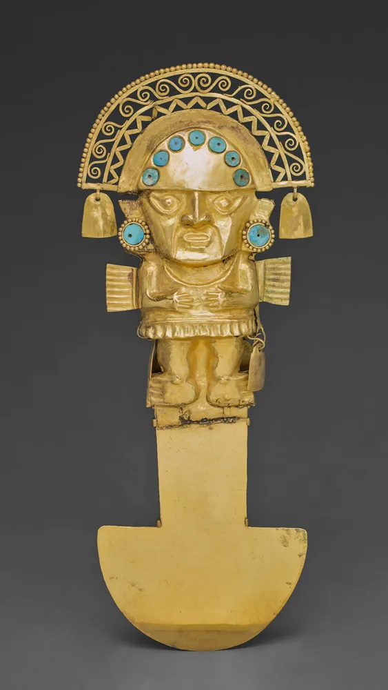 Ceremonial Knife (Tumi), by Chimú