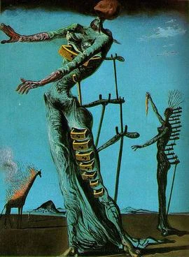 The Burning Giraffe, by Salvador Dalí