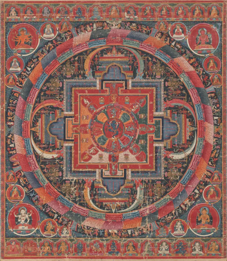 Twenty-three Deity Nairatma Mandala, by Unknown artist