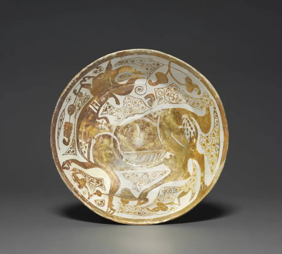 Luster Bowl with Antelope, by Unknown artist