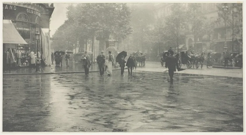 A Wet Day on the Boulevard, Paris, by Alfred Stieglitz
