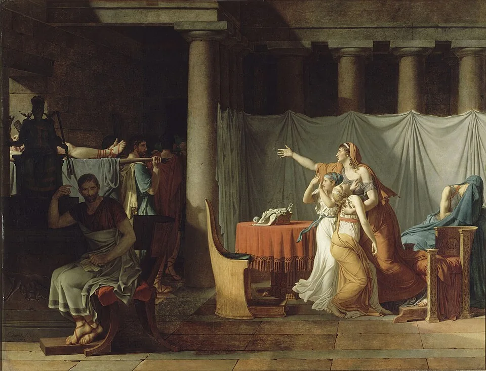 The Lictors Bring to Brutus the Bodies of His Sons, by Jacques-Louis David