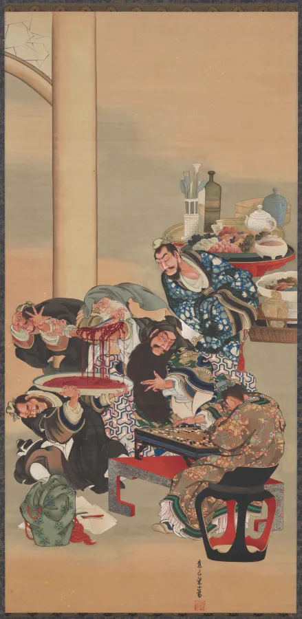 Operating on Guan Yu's Arm, by Katsushika Ōi