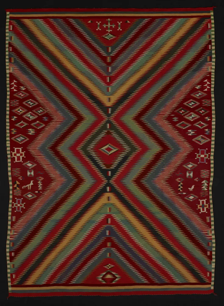 "Eye-Dazzler" Weaving, by Navajo (Diné)